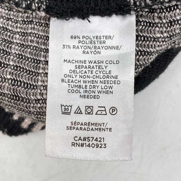 LOFT Black White Striped Midi Skirt Set | Women’s Size S - Picture 9 of 10